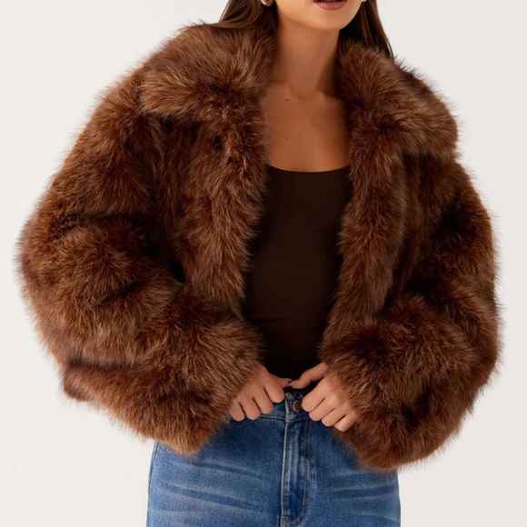 Peppermayo Brown Teddy Jacket - Picture 2 of 2